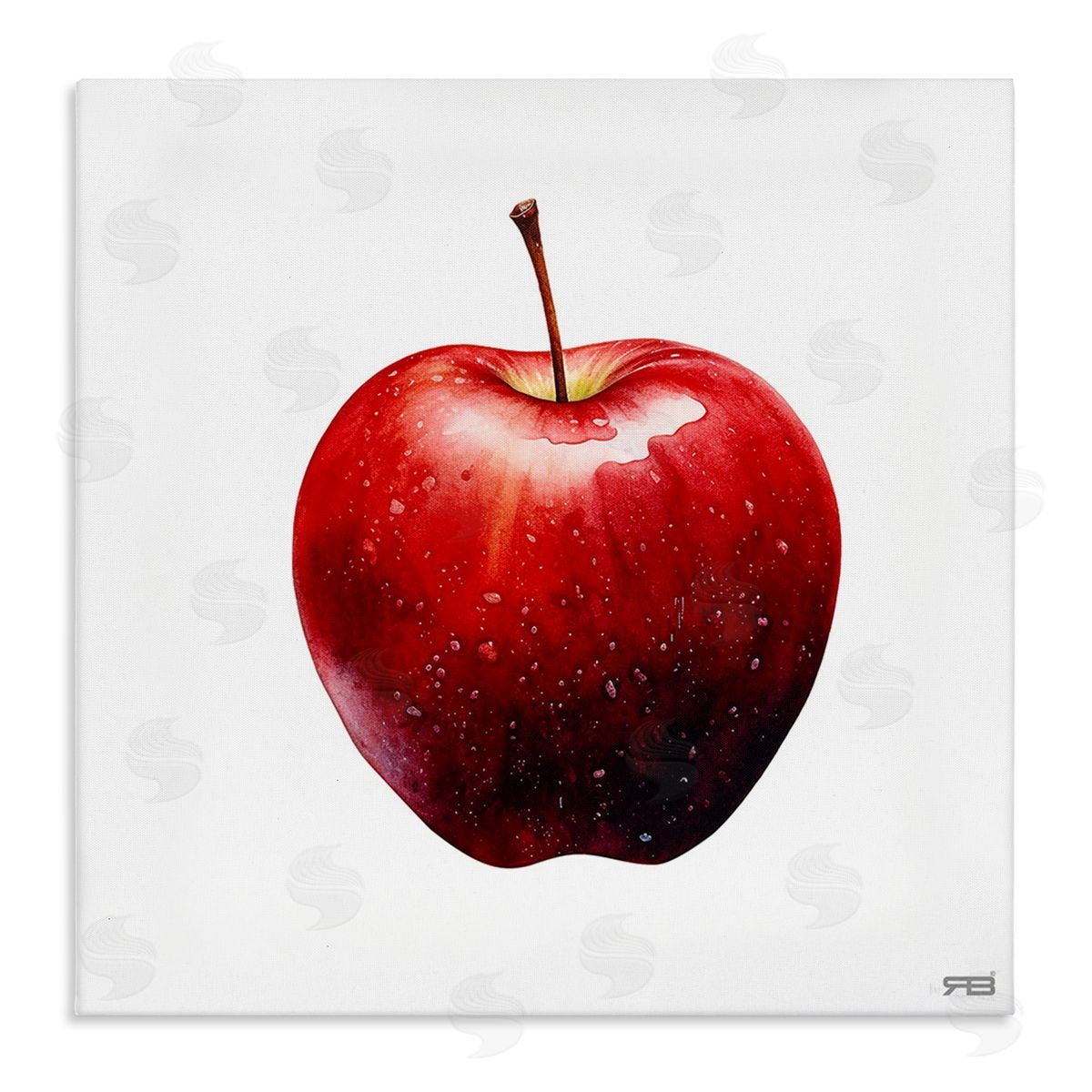 RB Bold Red Apple Canvas Wall Art Print