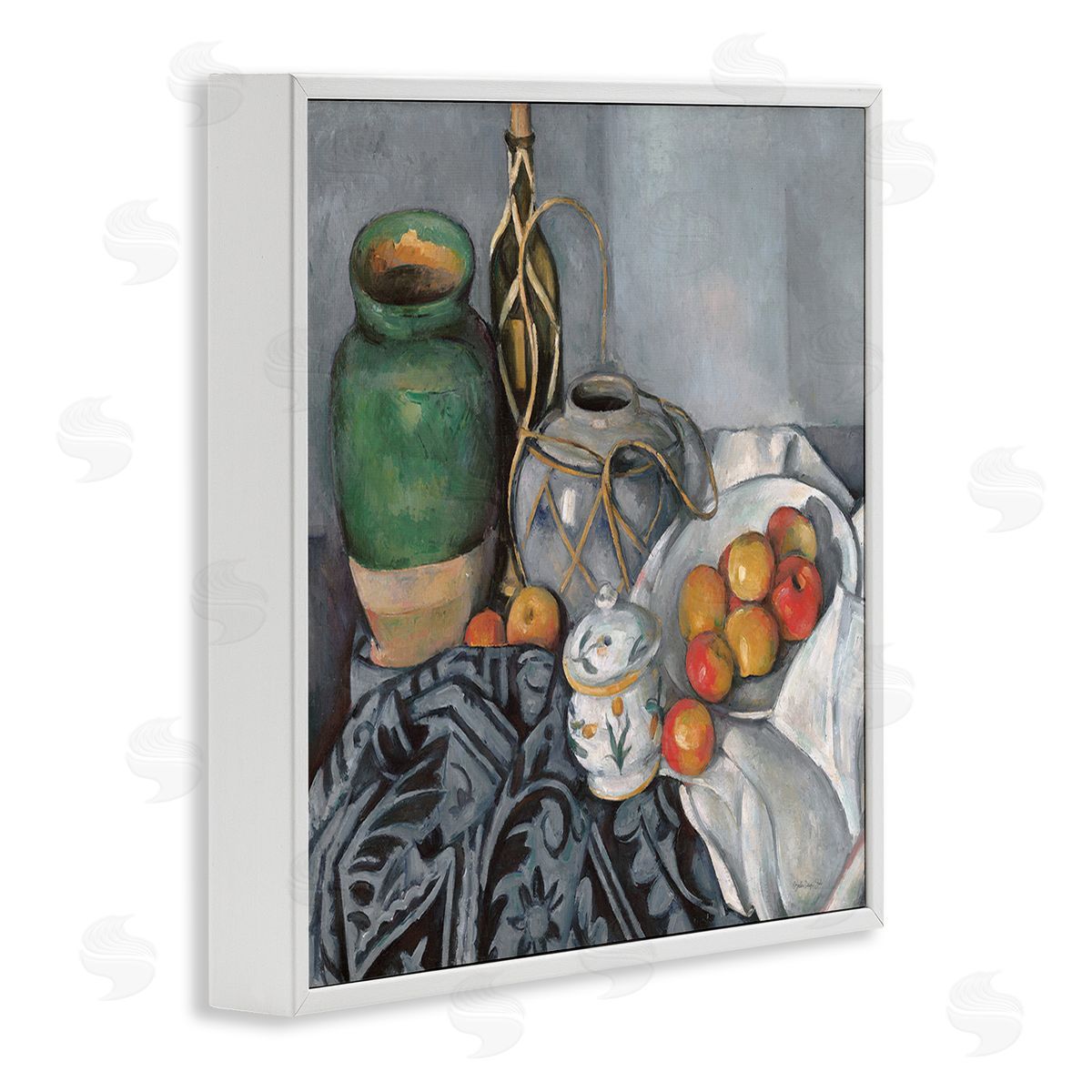 Stellar Design Studio Classic Style Still Life White Framed Giclee Wall Art Print
