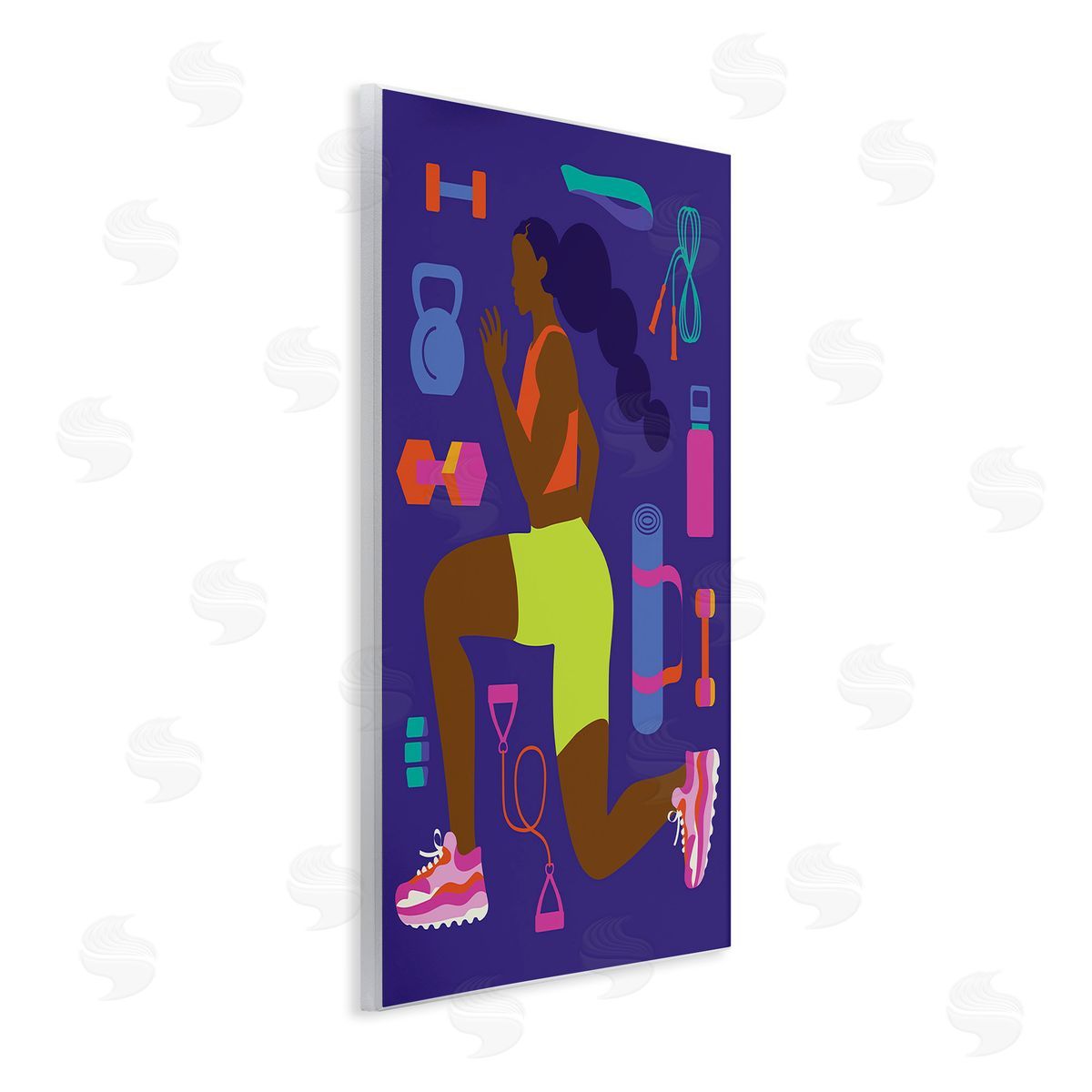 Victoria Barnes Inspiring Woman & Workout Wooden Wall Plaque Art Print