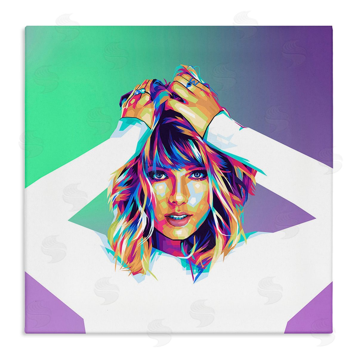 Birch & Ink Pop Musician Woman Canvas Wall Art Print