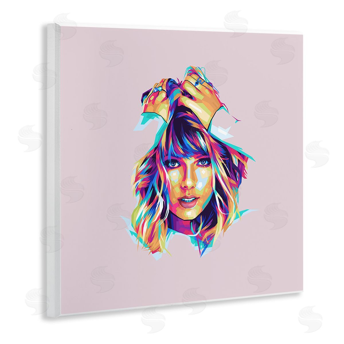 Birch & Ink Abstract Pop Star Wooden Wall Plaque Art Print