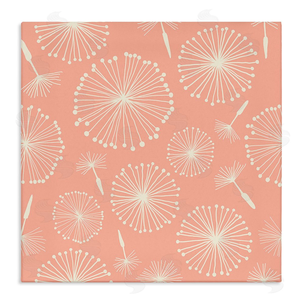 Carrie Cantwell Dandelions on Blush Canvas Wall Art Print