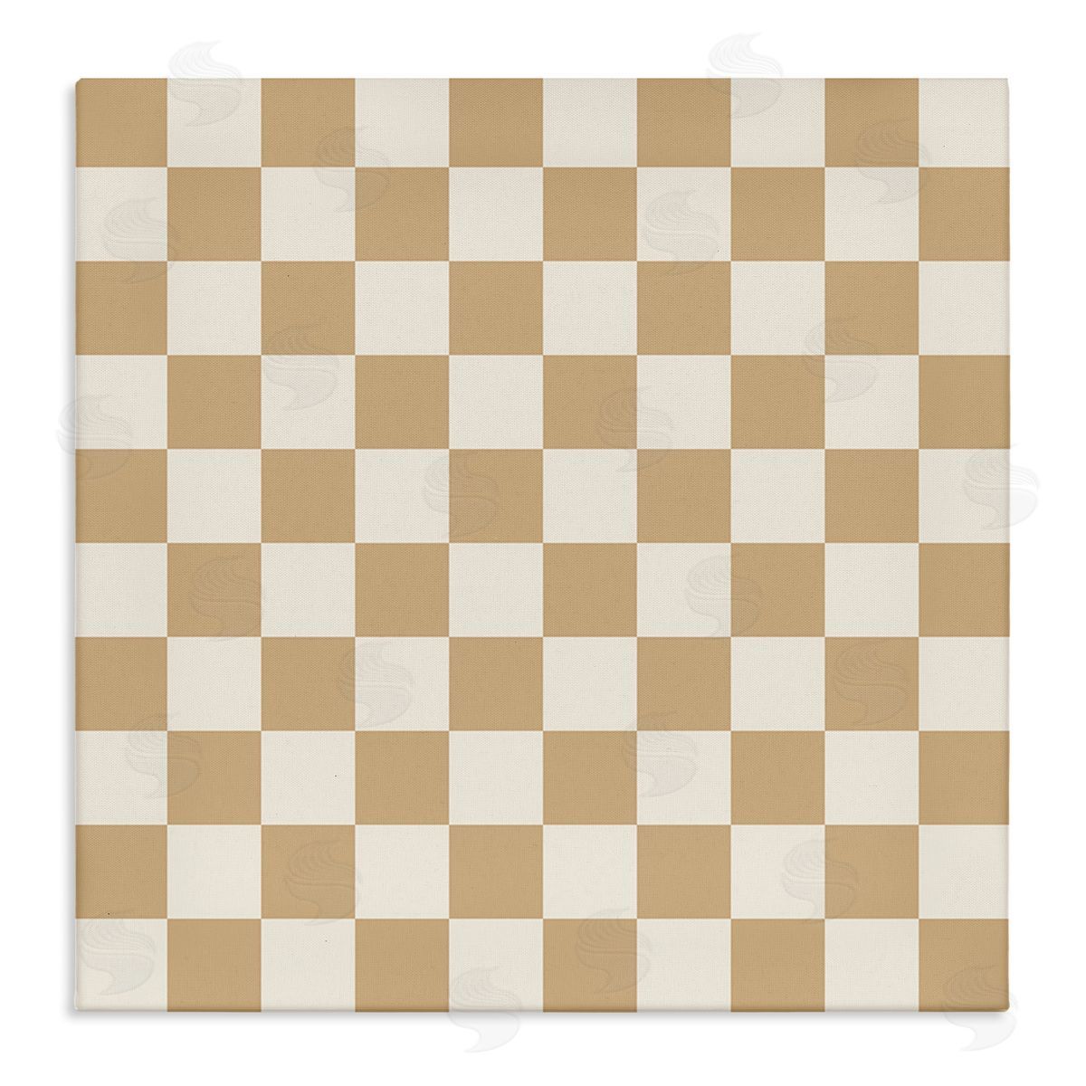 Carrie Cantwell Neutral Checkered Pattern Canvas Wall Art Print