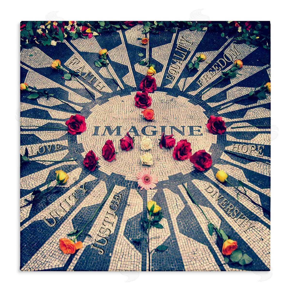 Graffitee Studios Inspirational Imagine Phrases Canvas Wall Art Print