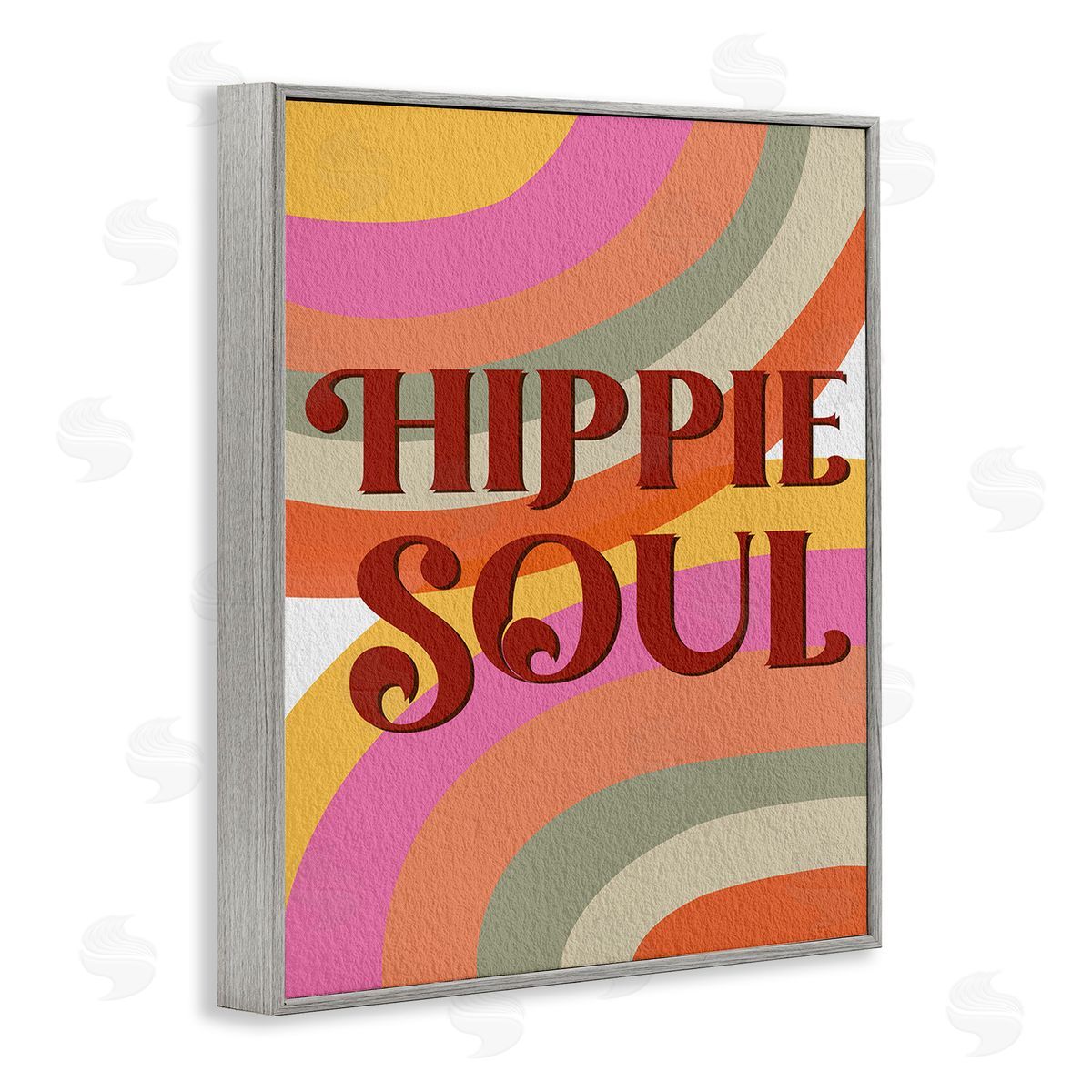 Regina Moore Hippie Soul Patterned Gray Framed Giclee Wall Art Print