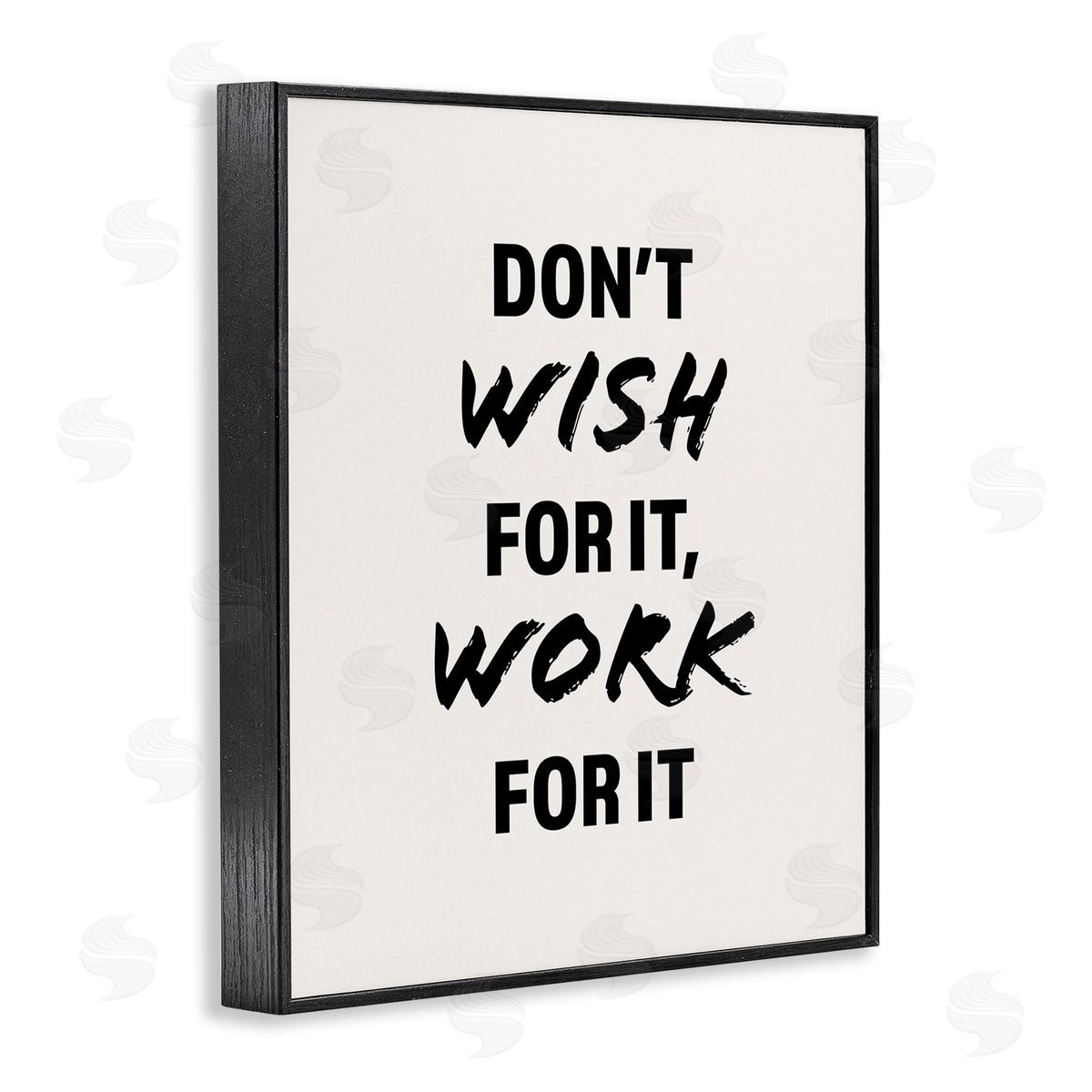 Victoria Barnes Work For It Motivational Black Framed Giclee Wall Art Print