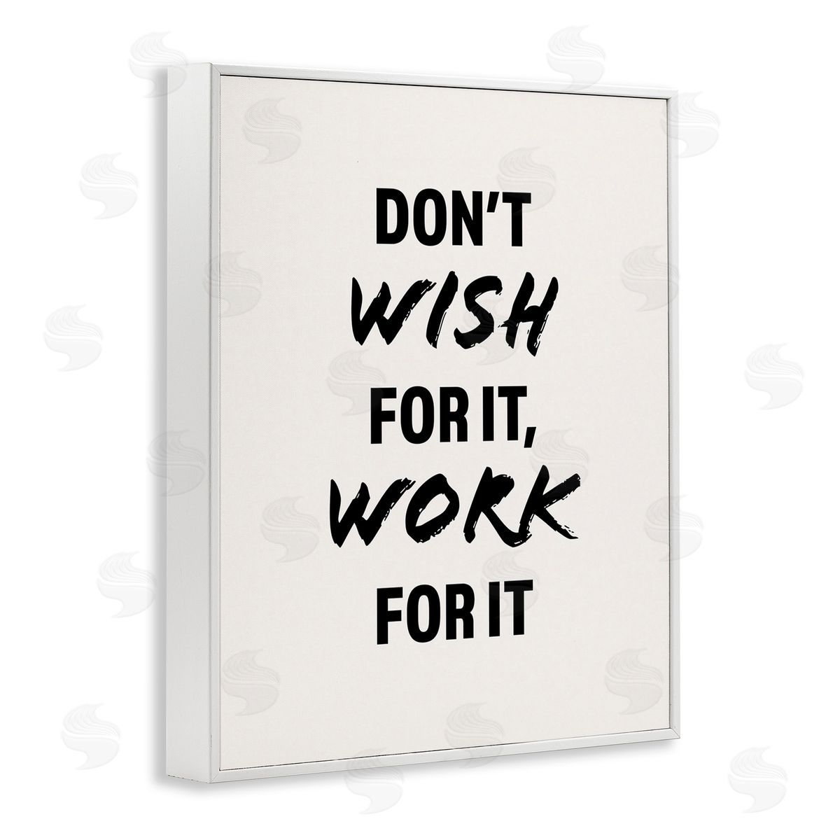 Victoria Barnes Work For It Motivational White Framed Giclee Wall Art Print