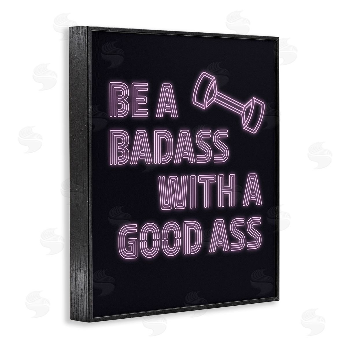 Victoria Barnes Bad*ss With Good A** Black Framed Giclee Wall Art Print