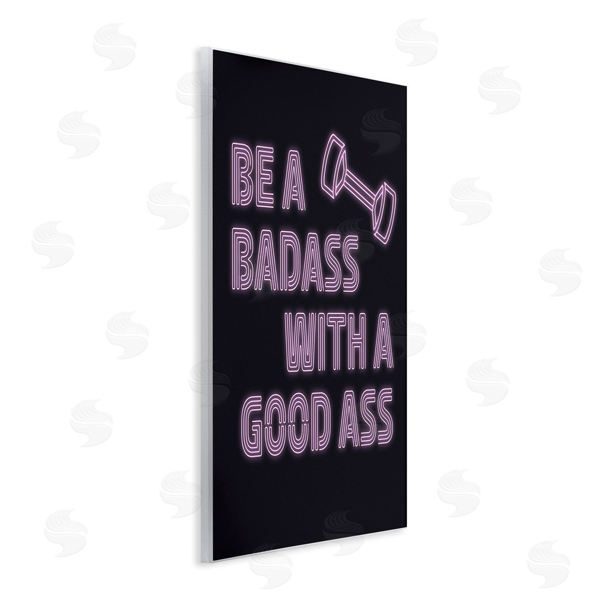 Victoria Barnes Bad*ss With Good A** Wooden Wall Plaque Art Print