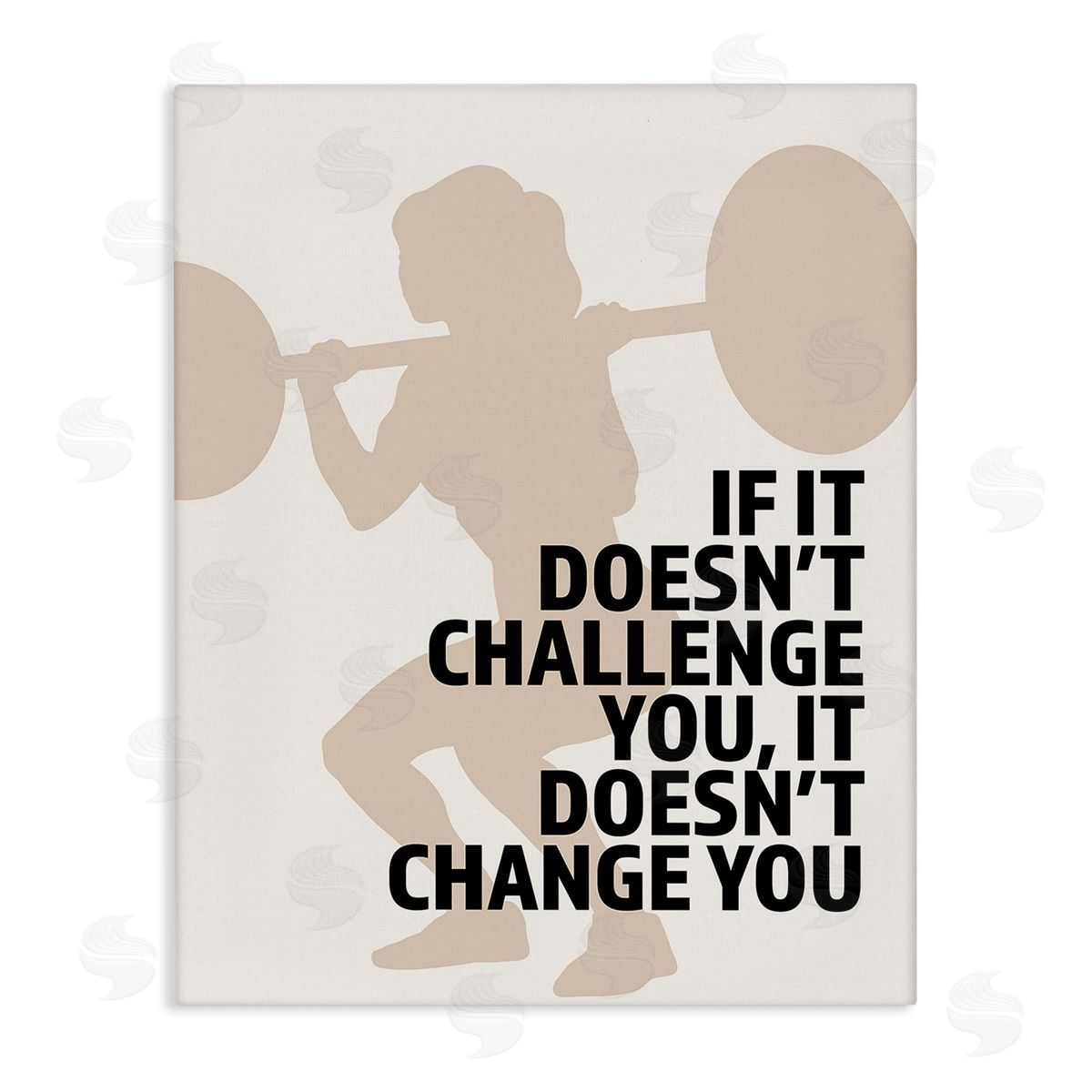 Victoria Barnes Motivational Challenge Workout Canvas Wall Art Print