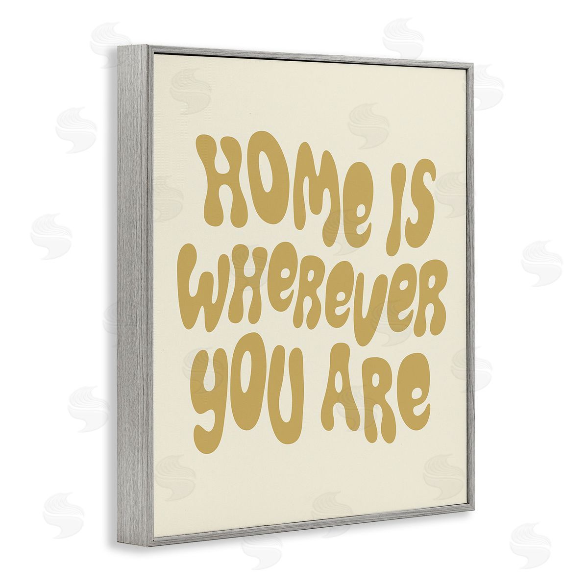 Victoria Barnes Groovy Wherever You Are Gray Framed Giclee Wall Art Print