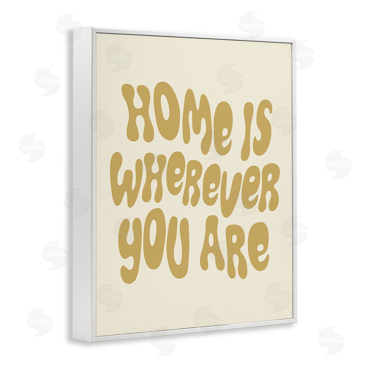 Victoria Barnes Groovy Wherever You Are White Framed Giclee Wall Art Print