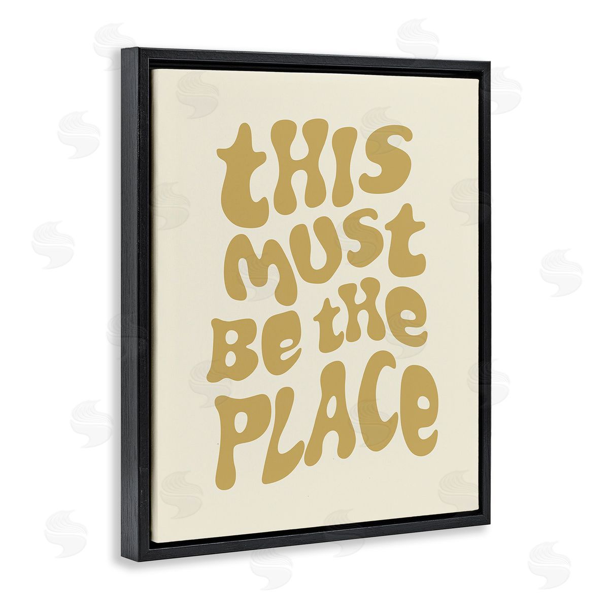Victoria Barnes Must Be The Place Black Floating Frame Canvas Wall Art Print
