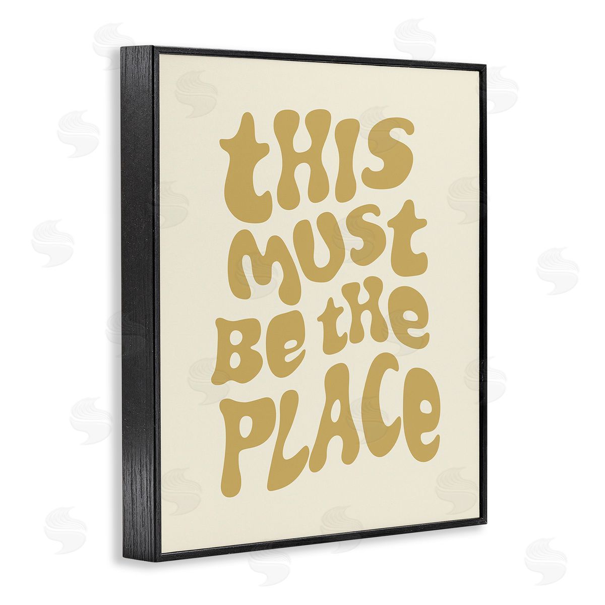 Victoria Barnes Must Be The Place Black Framed Giclee Wall Art Print