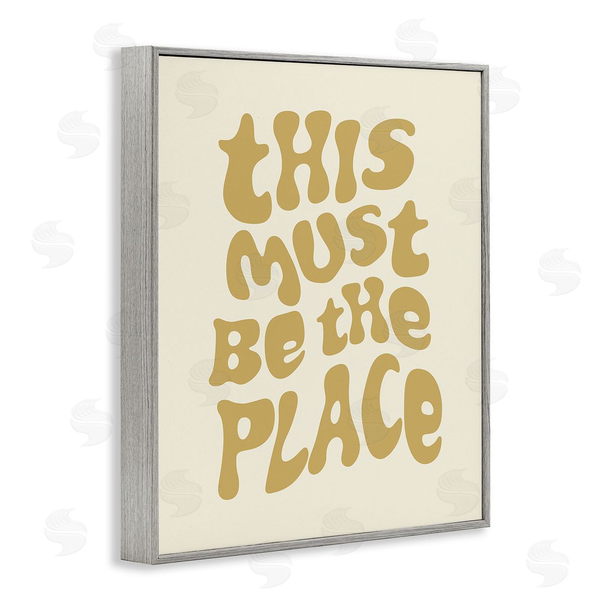 Victoria Barnes Must Be The Place Gray Framed Giclee Wall Art Print