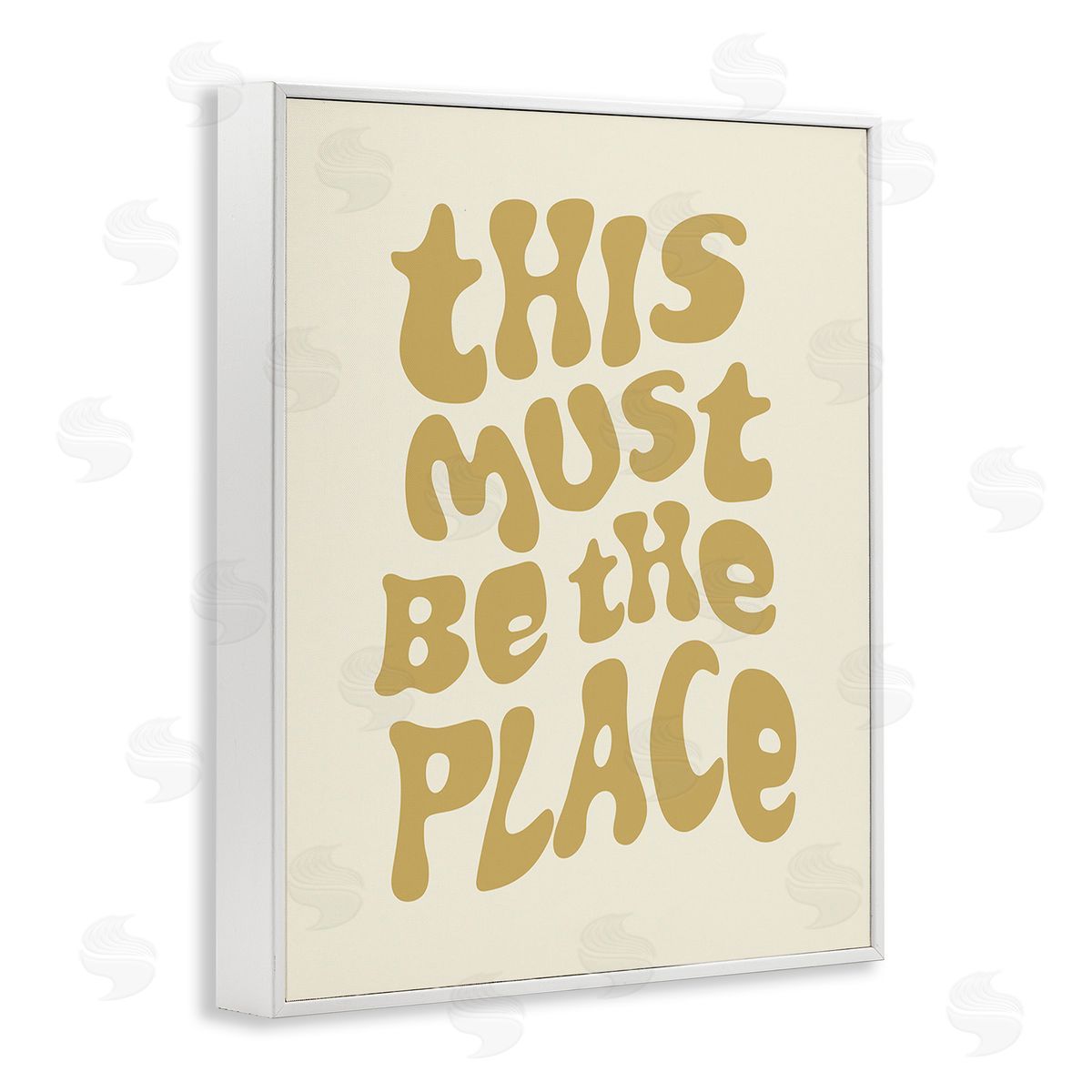 Victoria Barnes Must Be The Place White Framed Giclee Wall Art Print