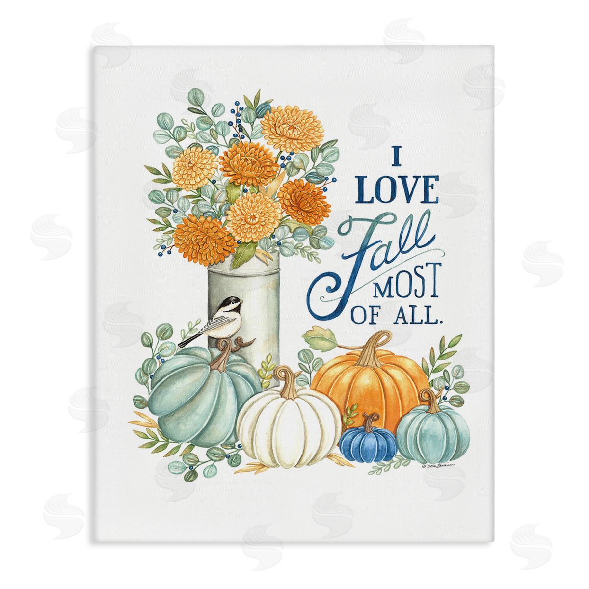 Deb Strain Love Fall Still Life Canvas Wall Art Print