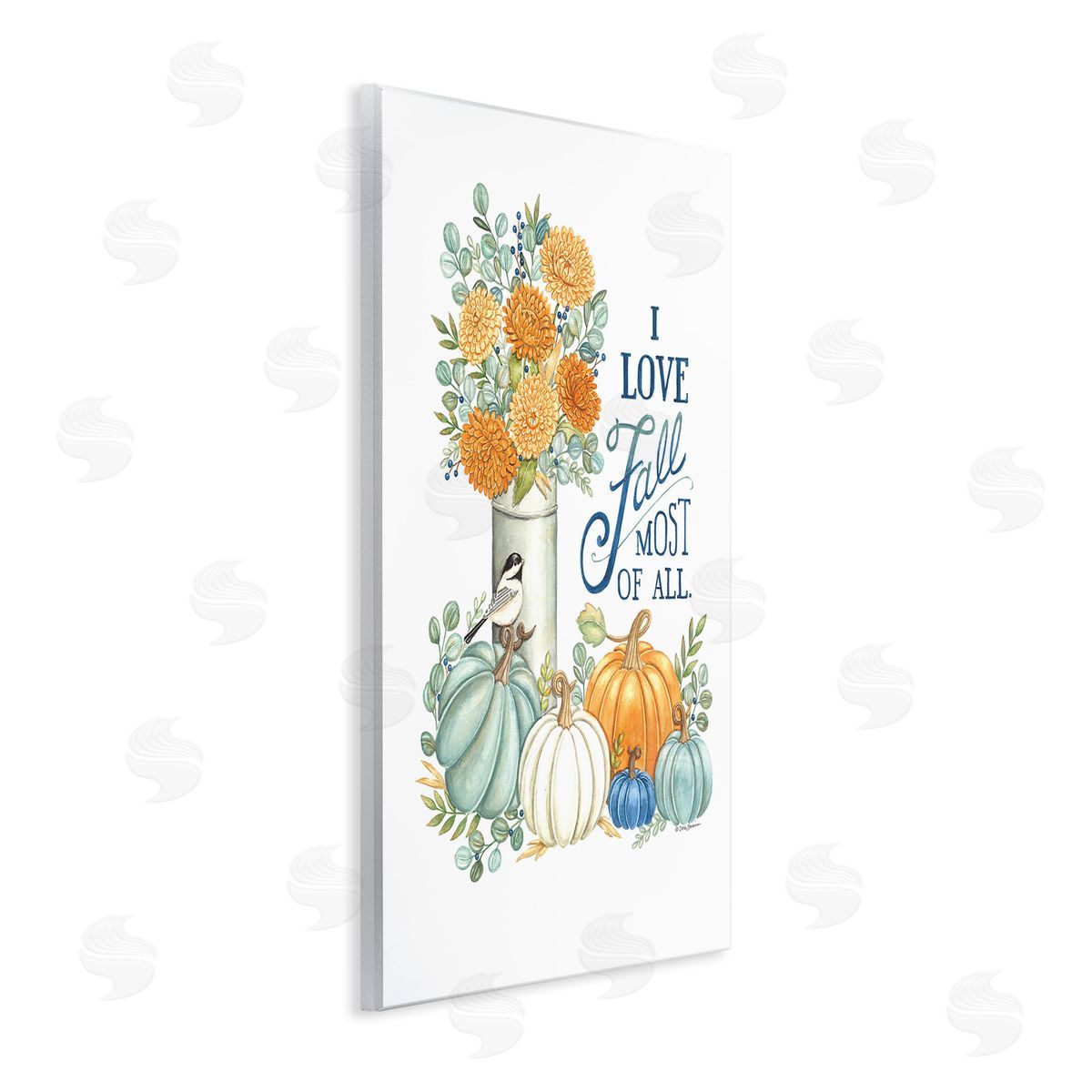 Deb Strain Love Fall Still Life Wooden Wall Plaque Art Print