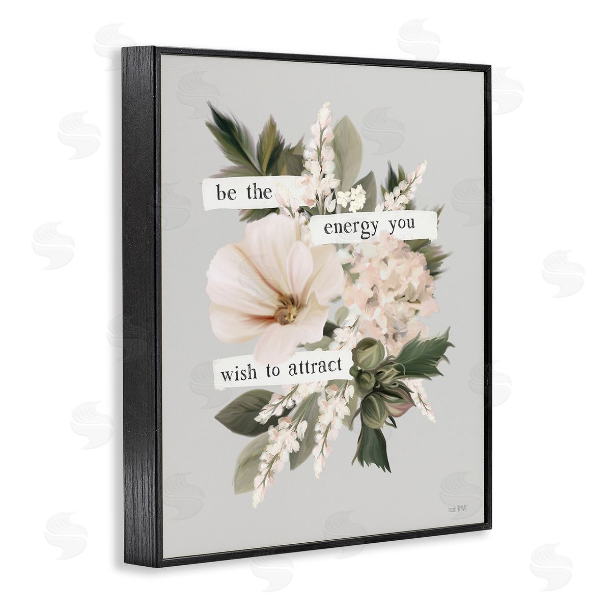 House Fenway Inspirational Be The Energy Black Framed Giclee Wall Art Print