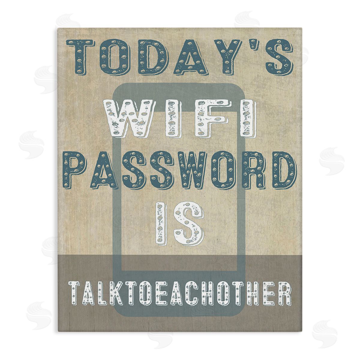 Graffitee Studios Funny Wi-Fi Password Canvas Wall Art Print