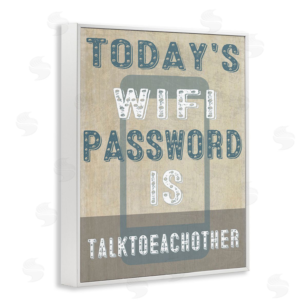 Graffitee Studios Funny Wi-Fi Password White Framed Giclee Wall Art Print