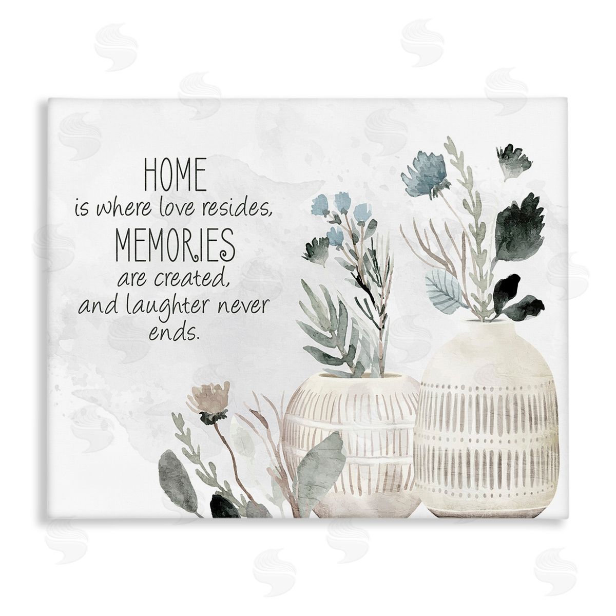 Kim Allen Floral Where Love Resides Canvas Wall Art Print