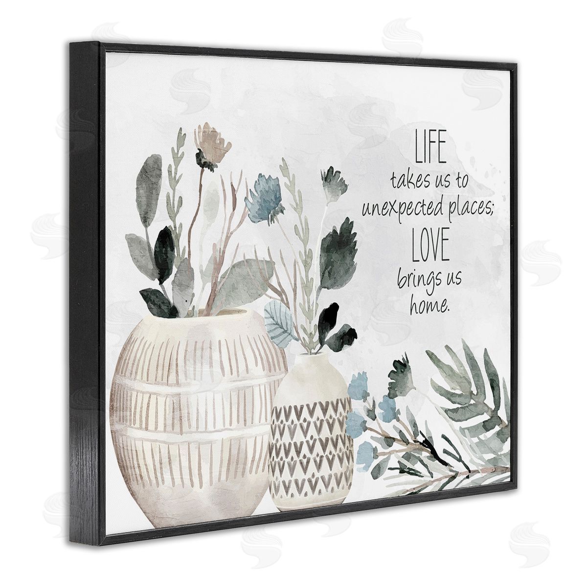 Kim Allen Love Brings Us Home Black Framed Giclee Wall Art Print