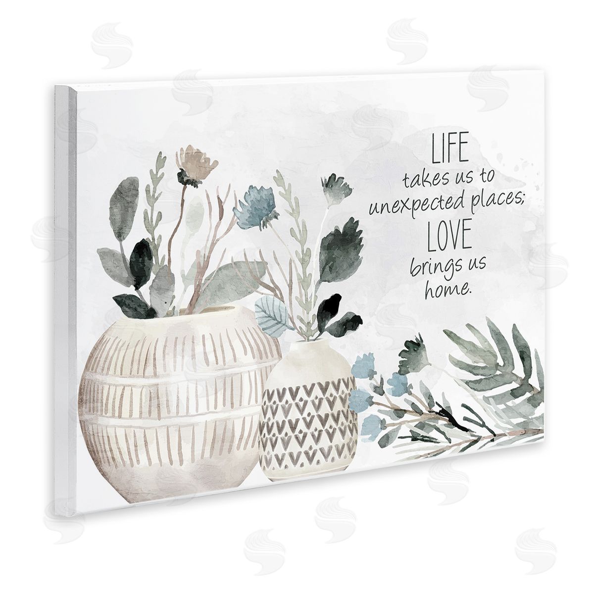 Kim Allen Love Brings Us Home Wooden Wall Plaque Art Print