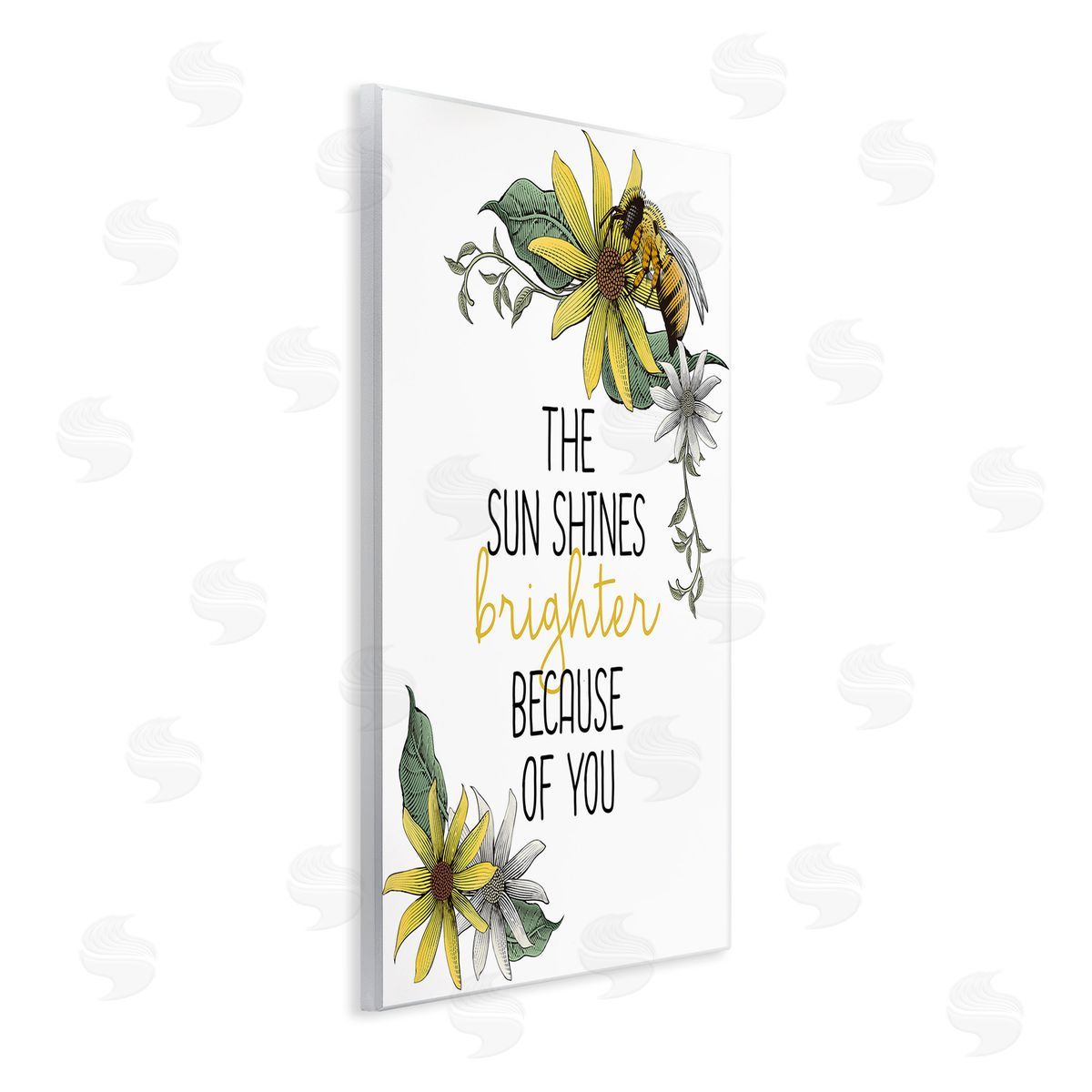 Kim Allen Sun Shines Brighter Wooden Wall Plaque Art Print