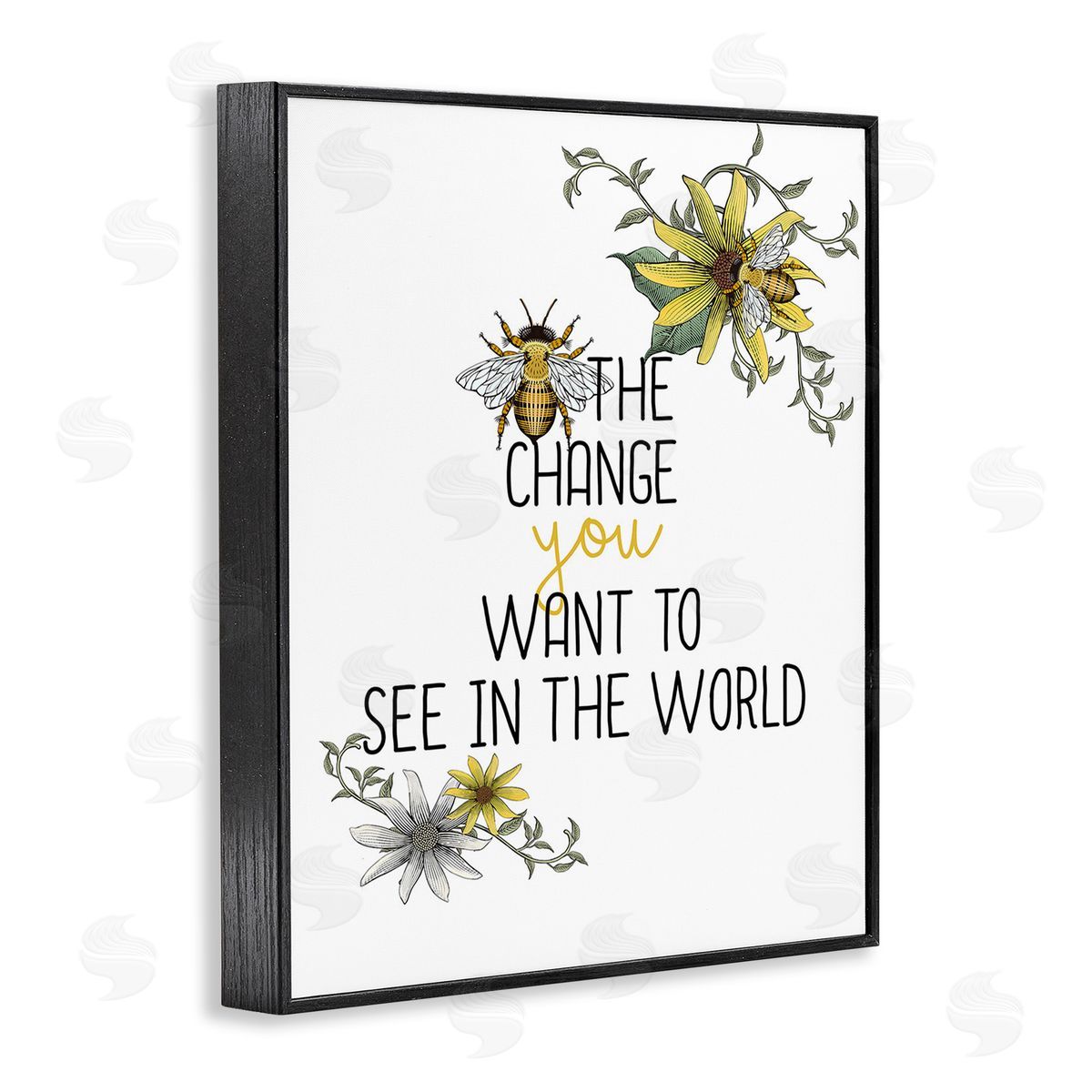 Kim Allen Bee The Change Black Framed Giclee Wall Art Print