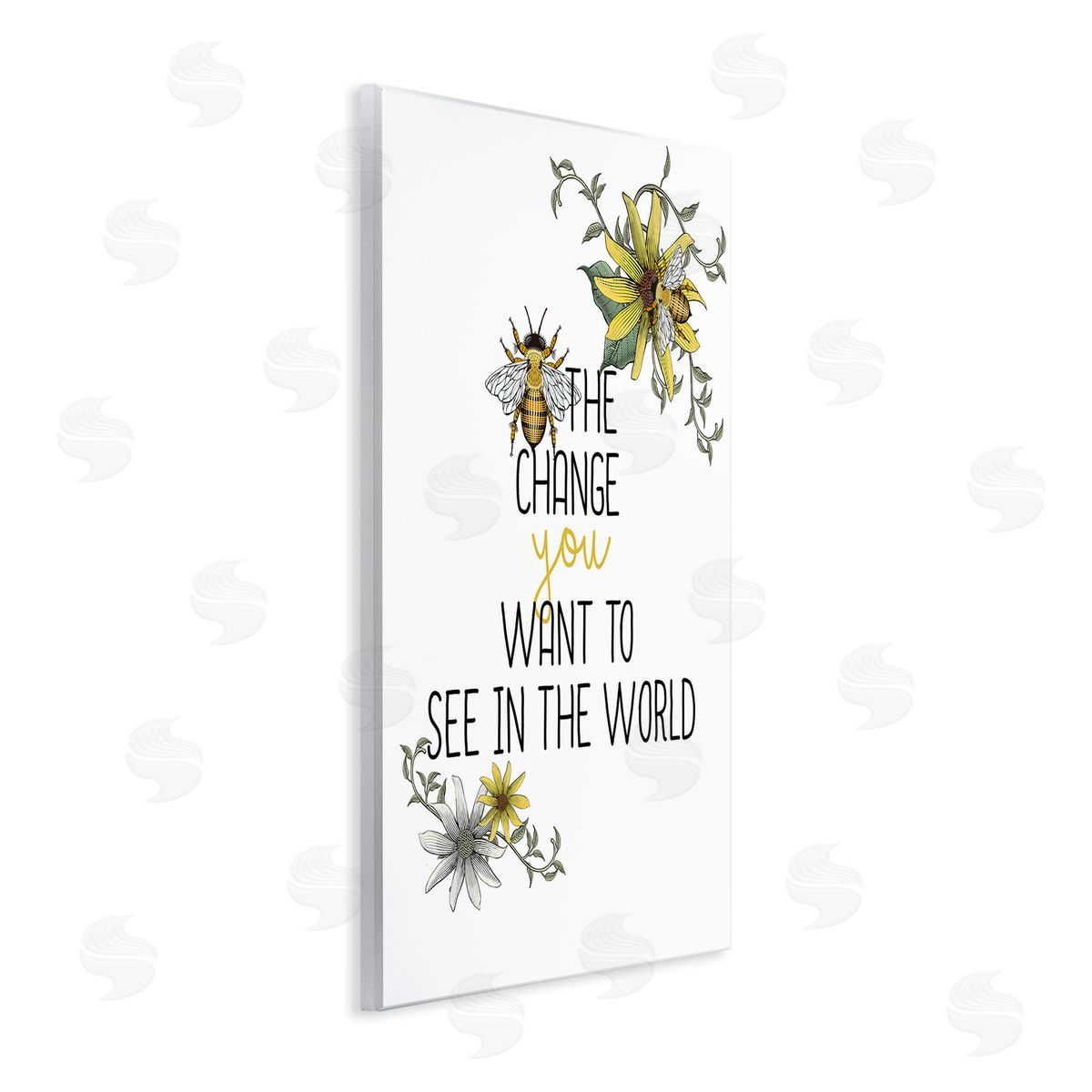Kim Allen Bee The Change Wooden Wall Plaque Art Print