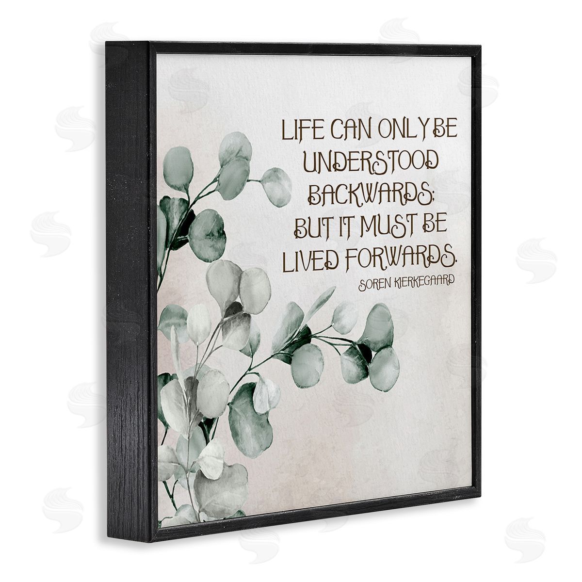 Kim Allen Soren Kierkegaard Quote Black Framed Giclee Wall Art Print
