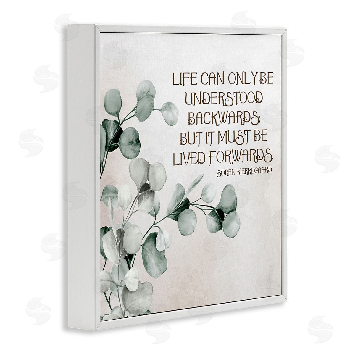 Kim Allen Soren Kierkegaard Quote White Framed Giclee Wall Art Print
