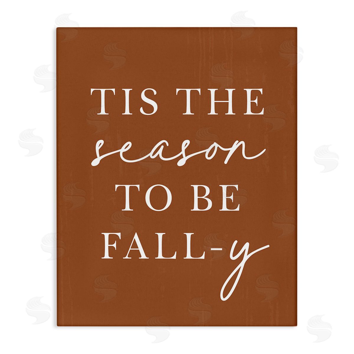 Lettered and Lined Season To Be Fall-y Canvas Wall Art Print