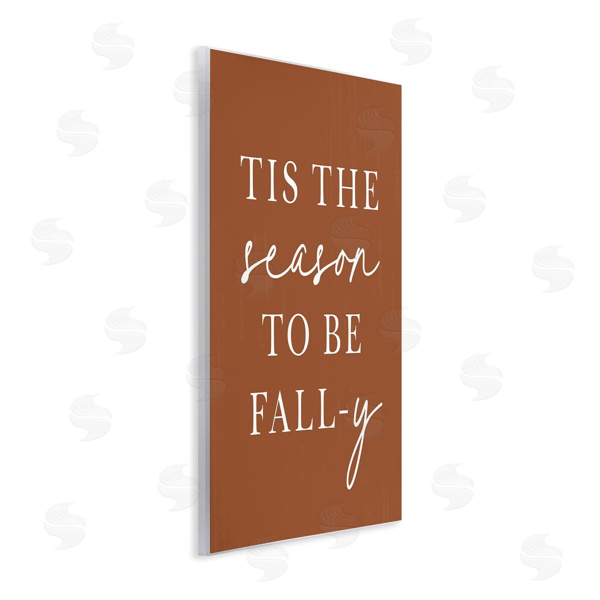 Lettered and Lined Season To Be Fall-y Wooden Wall Plaque Art Print