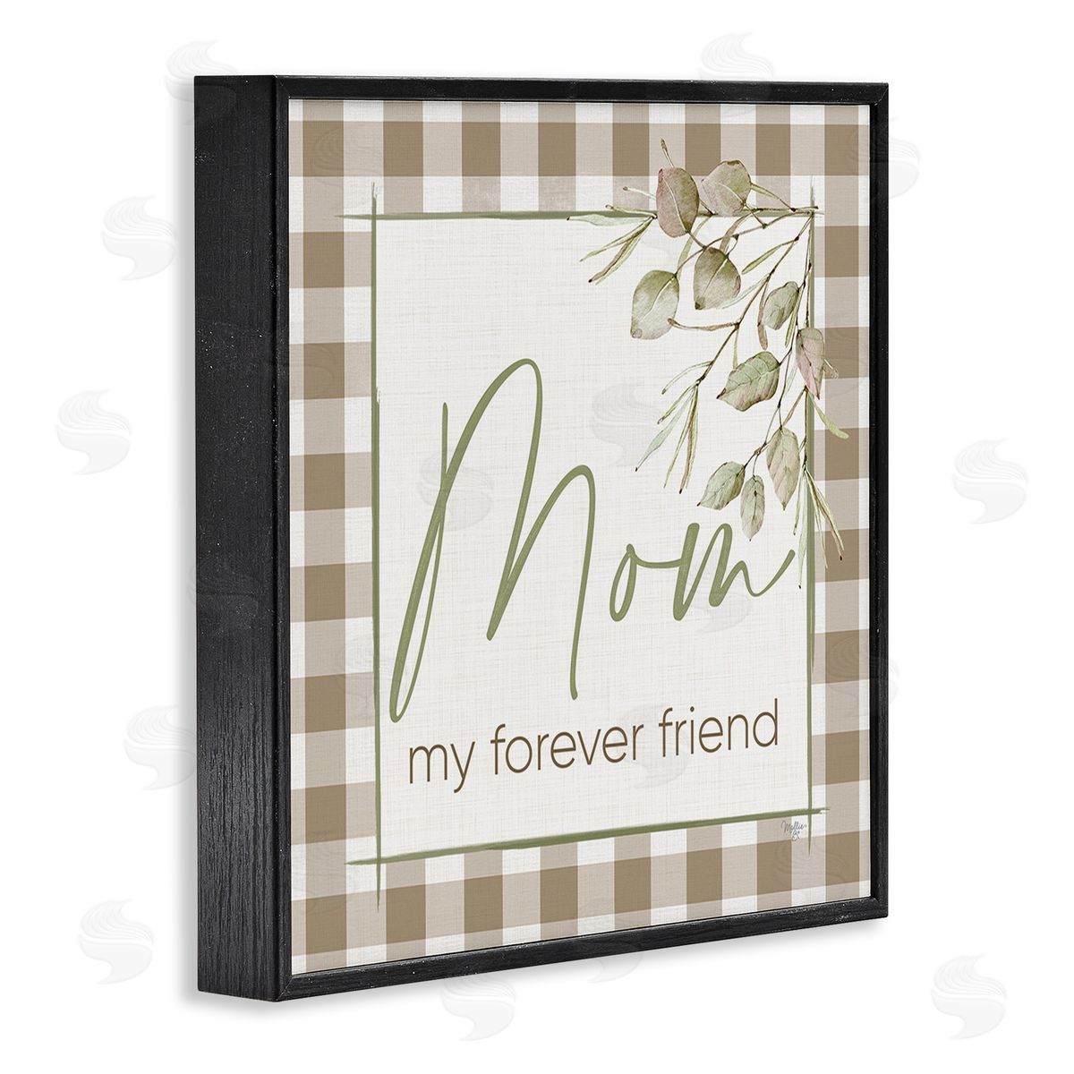 Mollie B. Mom My Forever Friend Black Framed Giclee Wall Art Print