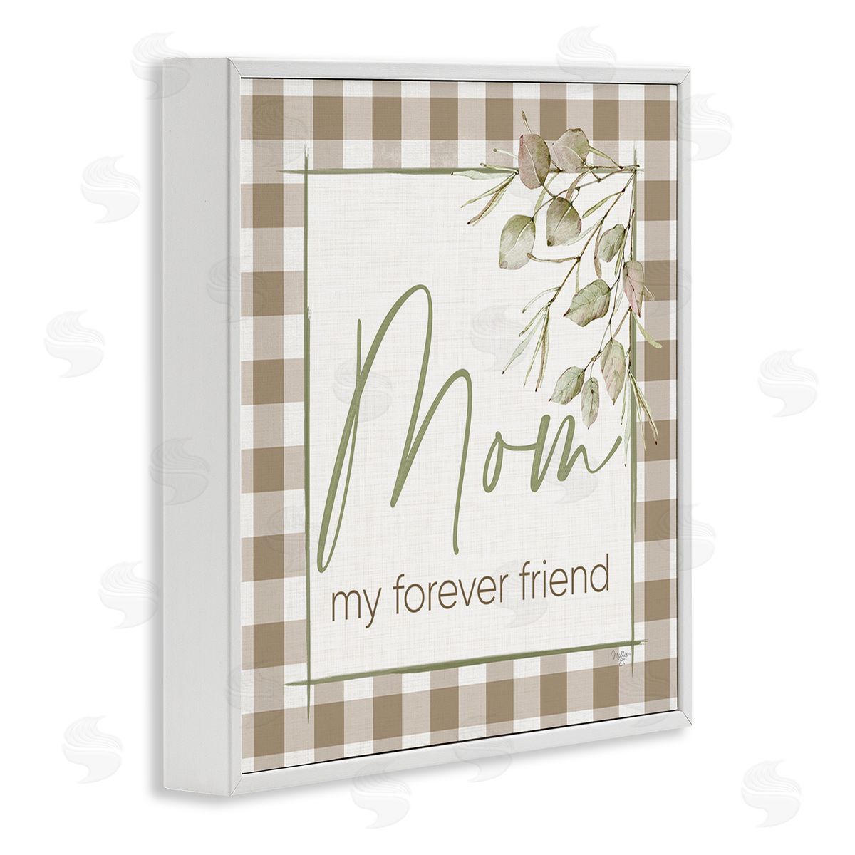 Mollie B. Mom My Forever Friend White Framed Giclee Wall Art Print