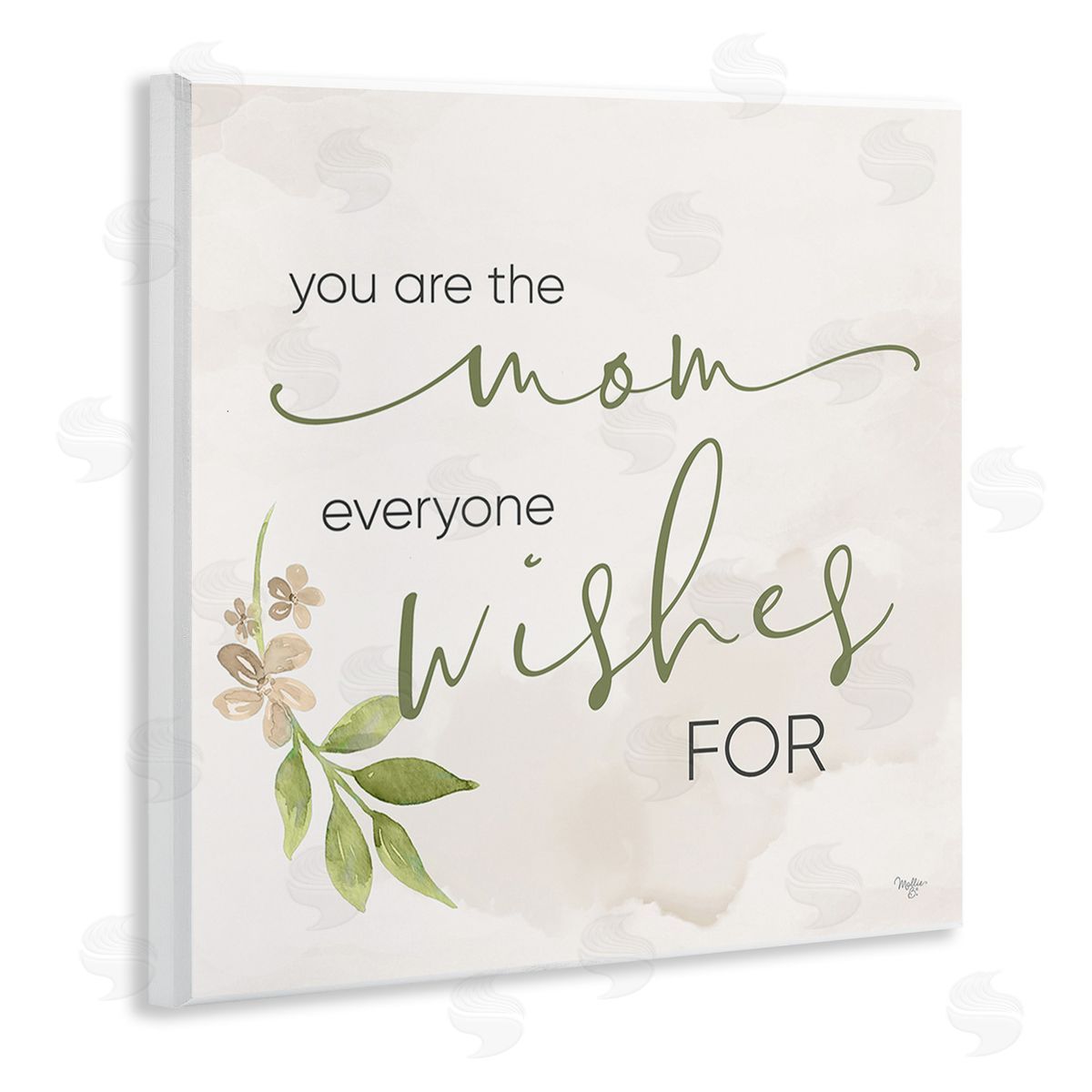 Mollie B. Mom Everyone Wishes For Wooden Wall Plaque Art Print
