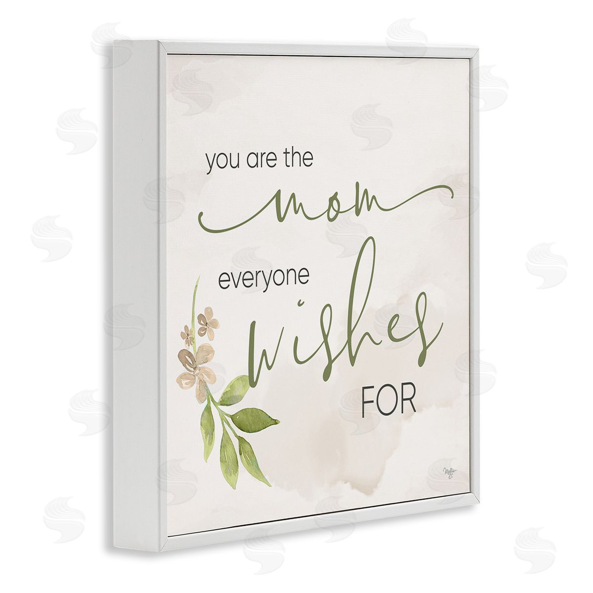 Mollie B. Mom Everyone Wishes For White Framed Giclee Wall Art Print