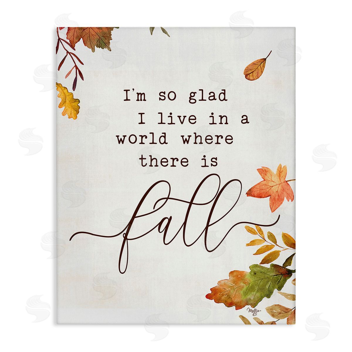 Mollie B. A World With Fall Canvas Wall Art Print