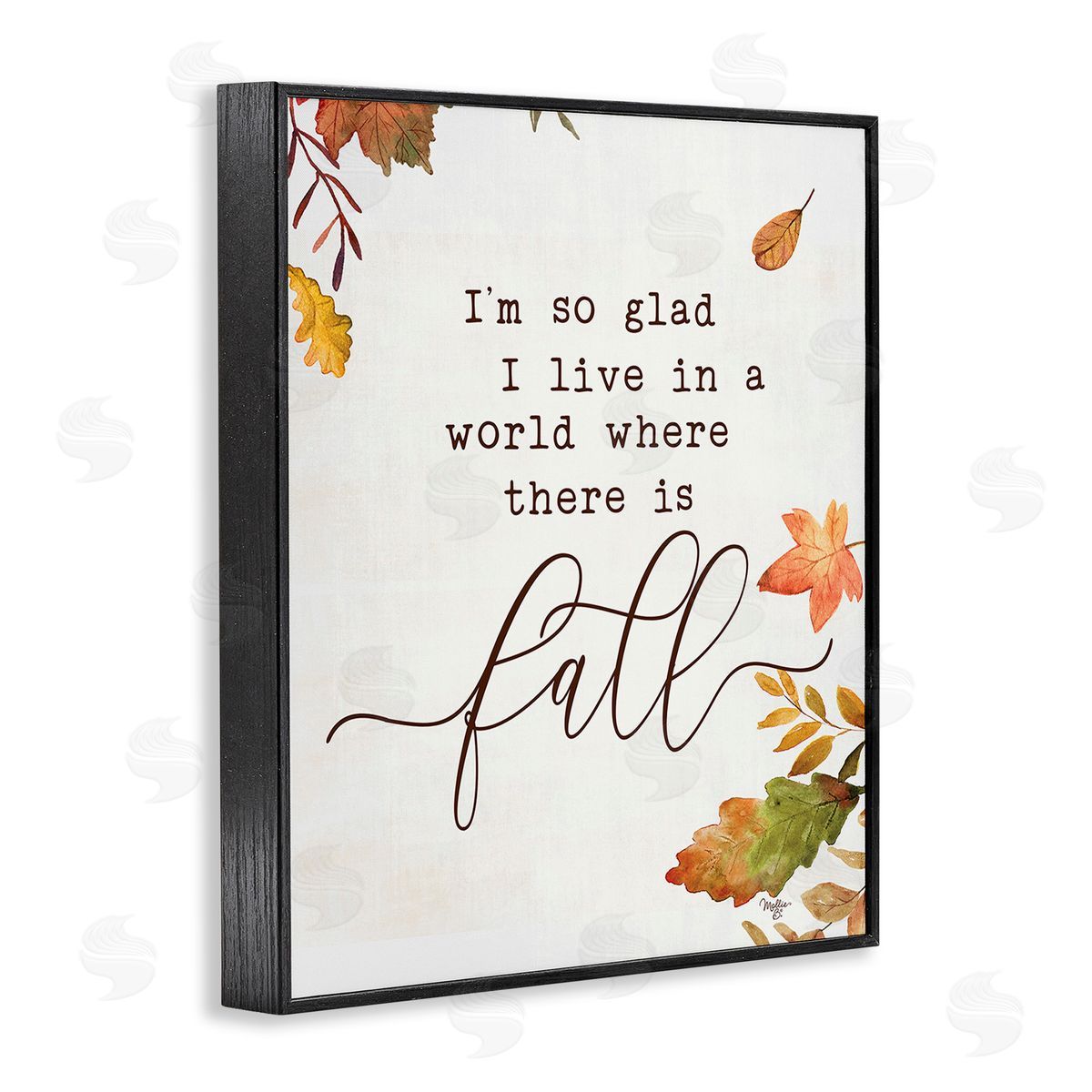 Mollie B. A World With Fall Black Framed Giclee Wall Art Print