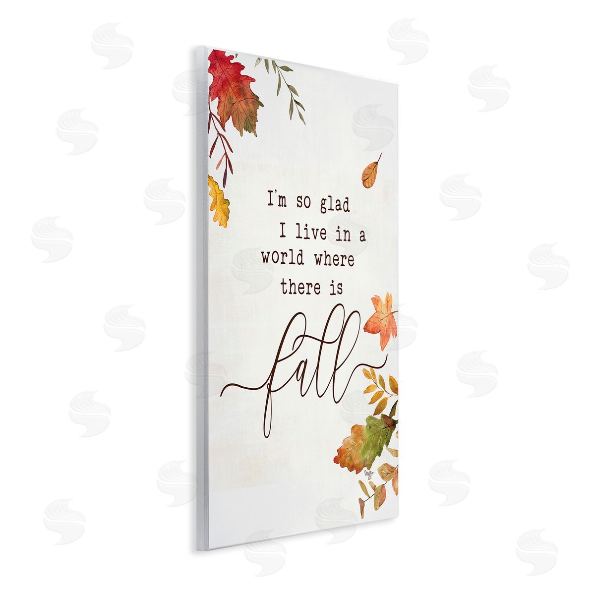 Mollie B. A World With Fall Wooden Wall Plaque Art Print
