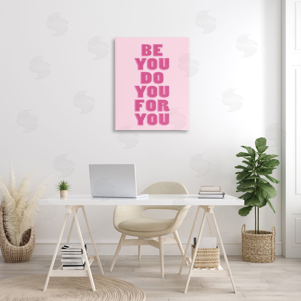 Martina Pavlova Be You Bold Pink Canvas Wall Art Print in Room
