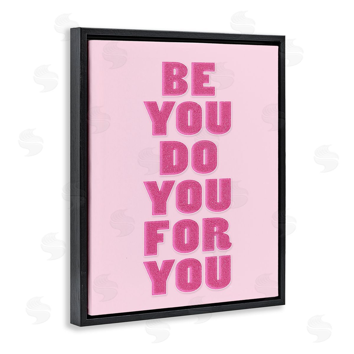 Martina Pavlova Be You Bold Pink Black Floating Frame Canvas Wall Art Print