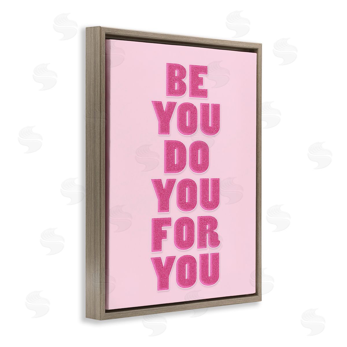 Martina Pavlova Be You Bold Pink Brown Floating Frame Canvas Wall Art Print