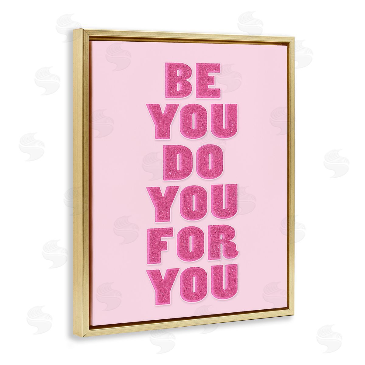 Martina Pavlova Be You Bold Pink Gold Floating Frame Canvas Wall Art Print