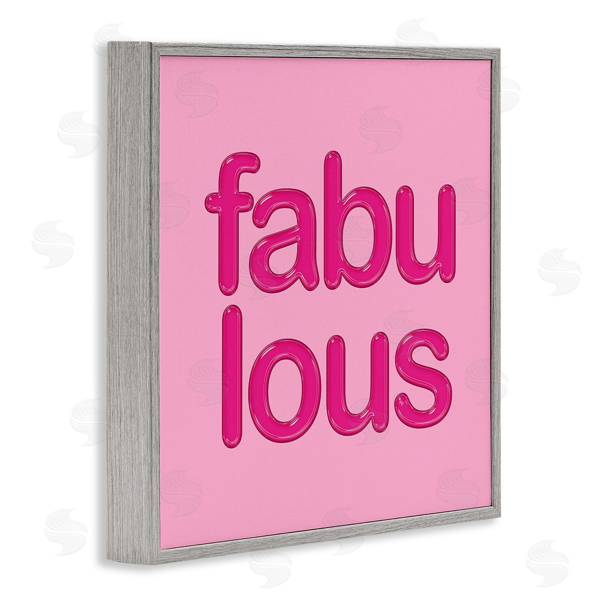 Martina Pavlova Bold Pink Fabulous Gray Framed Giclee Wall Art Print