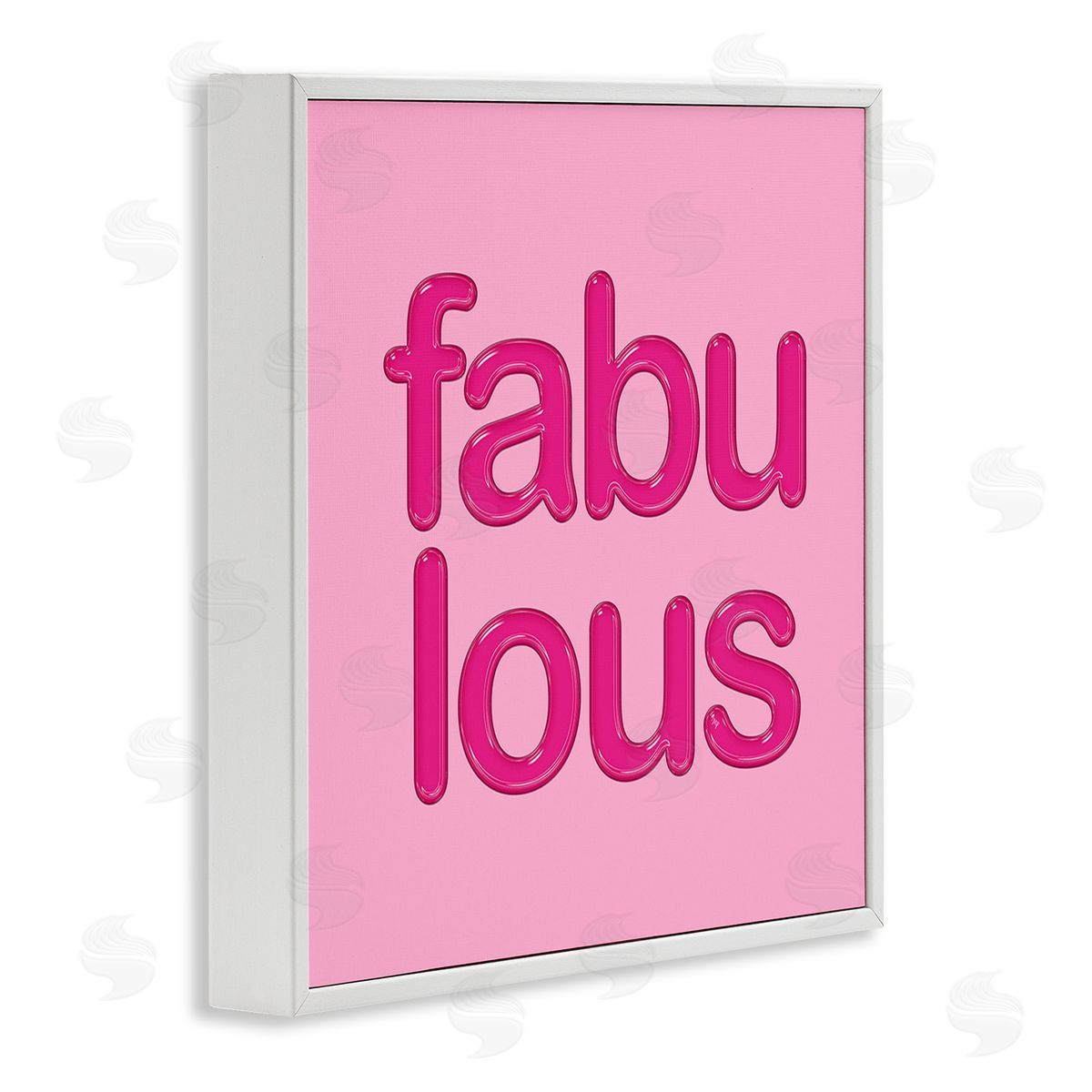 Martina Pavlova Bold Pink Fabulous White Framed Giclee Wall Art Print