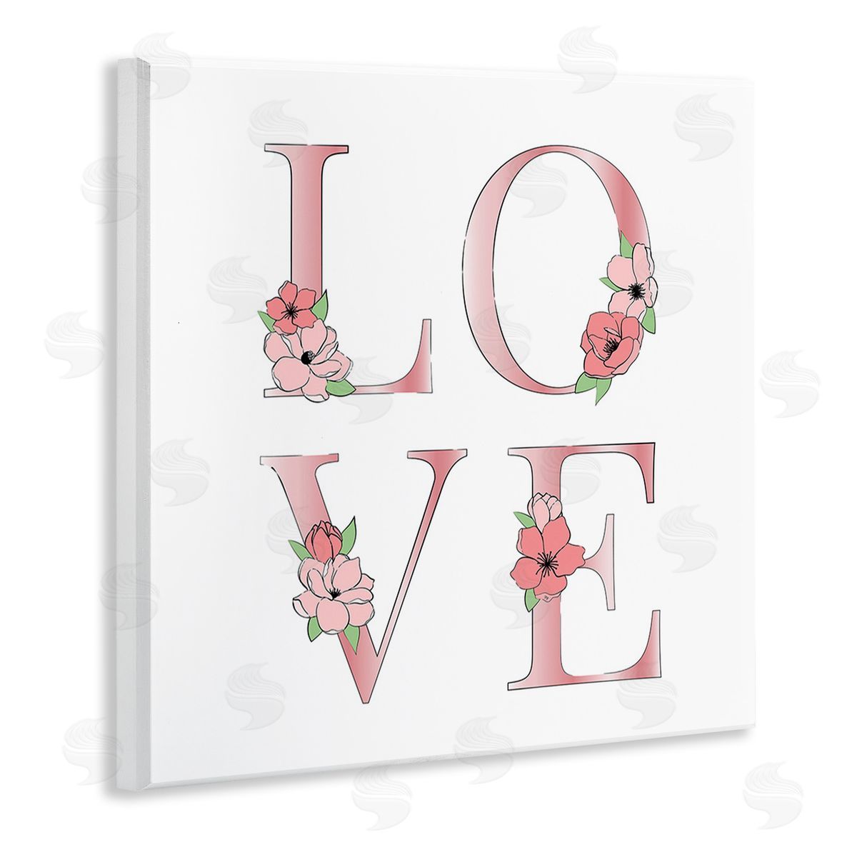 Martina Pavlova Love With Floral Blooms Wooden Wall Plaque Art Print