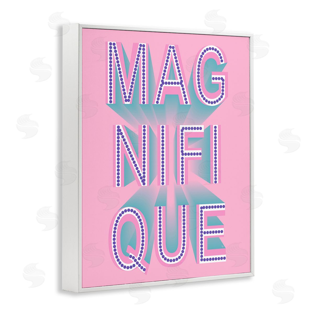 Martina Pavlova French Abstract Magnifique White Framed Giclee Wall Art Print